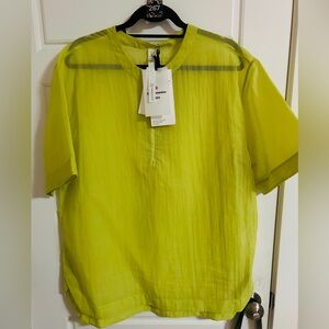 #267 NWT Lululemon Clear Intention Shirt Lemon Vibe Size 10
